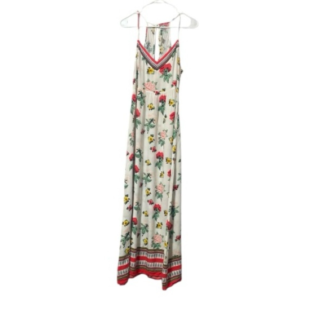 H&M Coachella  Maxi Dress - White with Red Accents - Picture 2 of 11